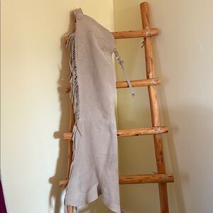 Hobby Horse Clothing Co Inc. Tan Women's Suede Fringe chaps.